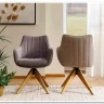 Стул кухонный Signal AZALIA D Velvet Bluvel 14 поворотный (серый/дуб) заказать по цене 21 209 руб. в Саратове