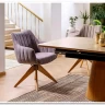 Стул кухонный Signal AZALIA D Velvet Bluvel 14 поворотный (серый/дуб) заказать по цене 21 209 руб. в Саратове