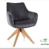 Стул кухонный Signal AZALIA D Velvet Bluvel 14 поворотный (серый/дуб) заказать по цене 21 209 руб. в Саратове
