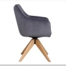 Стул кухонный Signal AZALIA D Velvet Bluvel 14 поворотный (серый/дуб) заказать по цене 21 209 руб. в Саратове