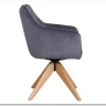 Стул кухонный Signal AZALIA D Velvet Bluvel 14 поворотный (серый/дуб) заказать по цене 21 209 руб. в Саратове