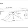 Стол обеденный Signal WESTIN III Ceramic 160 раскладной (белый/черный) заказать по цене 152 829 руб. в Саратове