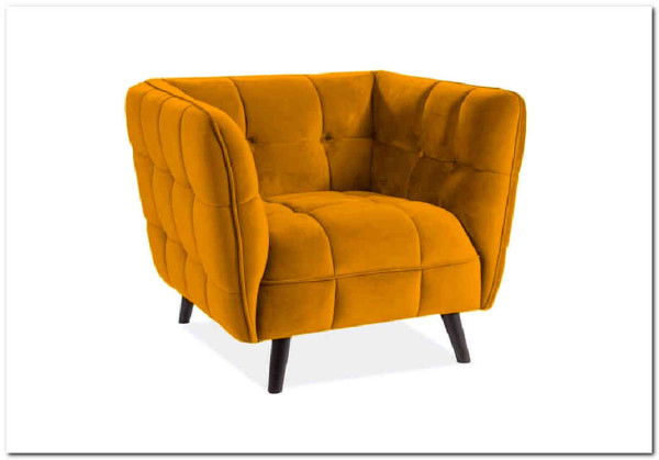 Кресло CASTELLO 1 Velvet Bluvel 68  Signal (карри) заказать по цене 64 889 руб. в Саратове