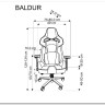 Кресло компьютерное HALMAR BALDUR серый/черный заказать по цене 56 716 руб. в Саратове