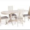 Стул DOLCE мягкое сидение бук, ivory white, велюр Tenerife Ultimate grey заказать по цене 9 920 руб. в Саратове