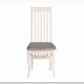 Стул DOLCE мягкое сидение бук, ivory white, велюр Tenerife Ultimate grey заказать по цене 9 920 руб. в Саратове