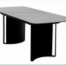 Стол RASMUS 160 TL-45 Белый мрамор, испанская керамика / черный каркас, DISAUR заказать по цене 95 250 руб. в Саратове
