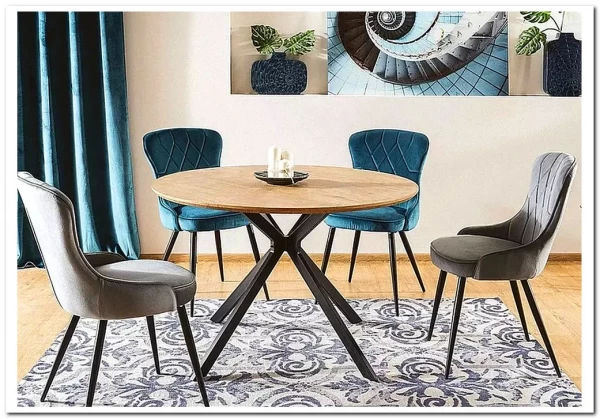 Стол обеденный Signal ASTER 120 (дуб/черный) заказать по цене 28 728 руб. в Саратове