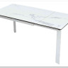 Стол CORNER 120 MATTE STATUARIO Белый мрамор матовый керамика, стекло/ белый каркас заказать по цене 59 400 руб. в Саратове