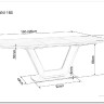 Стол обеденный Signal ARMANI Ceramic 160 раскладной (серый мат) заказать по цене 136 474 руб. в Саратове