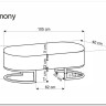 Скамья Halmar HARMONY (черный/белый/золотой) заказать по цене 20 638 руб. в Саратове
