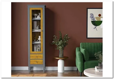 Шкаф для посуды Ольса-С 102Л из массива сосны