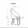 Стул кухонный Halmar MALAGA Mavel 14/Stelar 92 (серый/бук) заказать по цене 25 479 руб. в Саратове