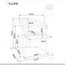 Стул кухонный Signal Tulipe Velvet Bluvel 28 (бежевый/золотой) заказать по цене 30 928 руб. в Саратове