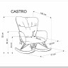 Кресло-качалка HALMAR CASTRO серый заказать по цене 34 792 руб. в Саратове