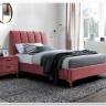 Кровать SIGNAL MIRAGE VELVET 90 античный розовый / золото тк. 185 заказать по цене 52 214 руб. в Саратове