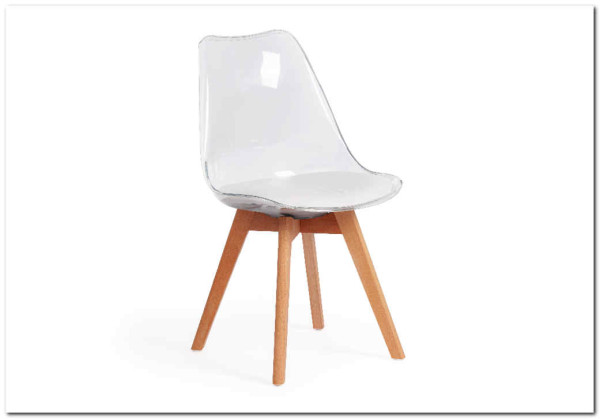 Стул Secret De Maison TULIP  (mod. 73) прозрачный/Transparent, подушка белая/Cushion whit заказать по цене 5 890 руб. в Саратове