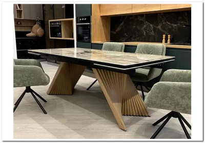 Стол МАНХЭТТЕН 200 PANDORA, керамика / Дуб Галифакс