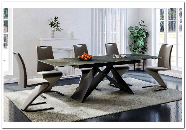 Стол обеденный Signal WESTIN Ceramic 160 раскладной (бирюзовый Ossido Verde/черный мат) заказать по цене 152 669 руб. в Саратове