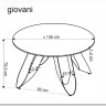 Стол обеденный Halmar GIOVANI 135 (зеленый мрамор/черный) заказать по цене 72 936 руб. в Саратове