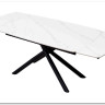 Стол RIVOLI 140 MATT WHITE MARBLE SOLID CERAMIC / BLACK заказать по цене 74 900 руб. в Саратове