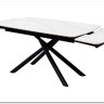 Стол RIVOLI 140 MATT WHITE MARBLE SOLID CERAMIC / BLACK заказать по цене 74 900 руб. в Саратове