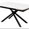 Стол RIVOLI 140 MATT WHITE MARBLE SOLID CERAMIC / BLACK заказать по цене 74 900 руб. в Саратове