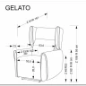 Кресло Halmar GELATO (серый) заказать по цене 55 053 руб. в Саратове