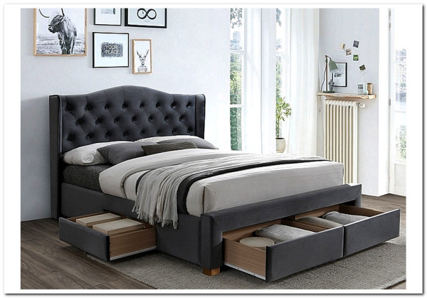 Кровать ASPEN II VELVET BLUVEL 14 160/200 Signal заказать по цене 82 622 руб. в Саратове
