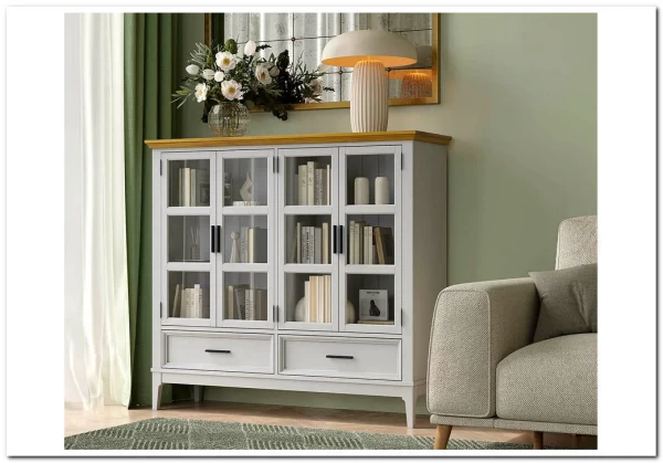 Шкаф для посуды Квадро-С 42 из массива сосны заказать по цене 54 605 руб. в Саратове