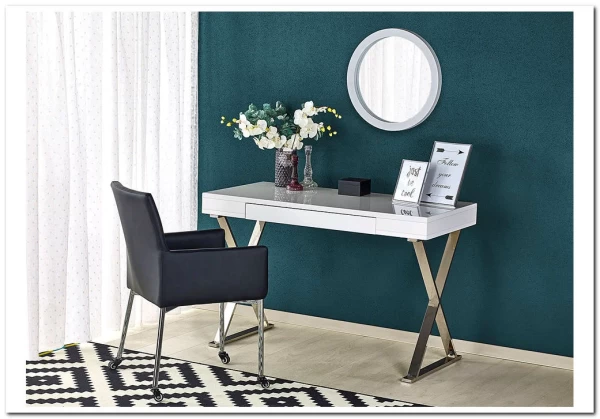 Стол компьютерный Halmar B-31 (белый/хром) заказать по цене 37 613 руб. в Саратове