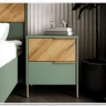 Витрина Siena REG1W1D1S дымчатый зеленый/дуб вотан BRW заказать по цене 28 950 руб. в Саратове