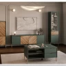 Витрина Siena REG1W1D1S дымчатый зеленый/дуб вотан BRW заказать по цене 28 950 руб. в Саратове