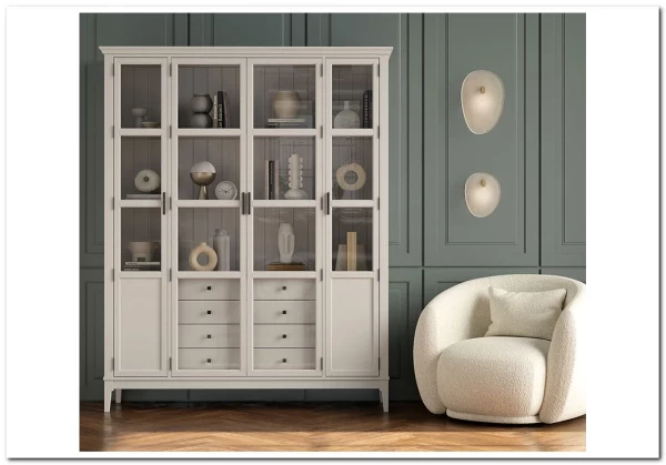 Шкаф для книг Квадро-С 422С/04 из массива сосны заказать по цене 93 269 руб. в Саратове