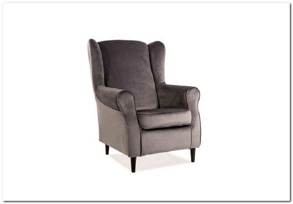 Кресло BARON Velvet Bluvel 14  Signal (серый) заказать по цене 47 283 руб. в Саратове