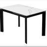 Стол CORNER 120 MATTE STATUARIO Белый мрамор матовый керамика, стекло/ черный каркас, DISAUR заказать по цене 59 400 руб. в Саратове