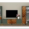 Витрина Siena REG1W1D/140 дымчатый зеленый/дуб вотан BRW заказать по цене 33 980 руб. в Саратове