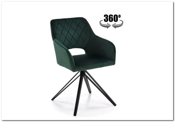 Стул кухонный Halmar K535 (зеленый/черный) заказать по цене 13 851 руб. в Саратове