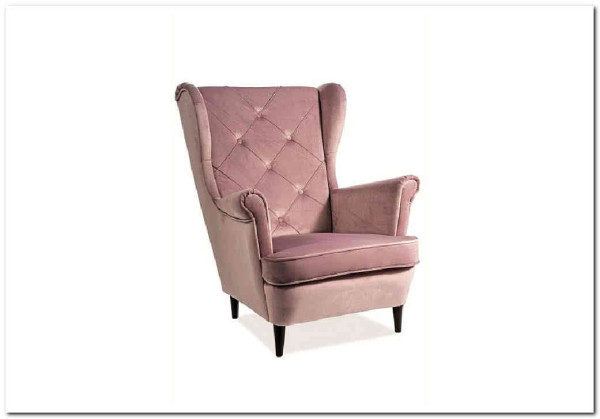 Кресло LADY Velvet Bluvel 52  Signal (античный розовый) заказать по цене 47 283 руб. в Саратове