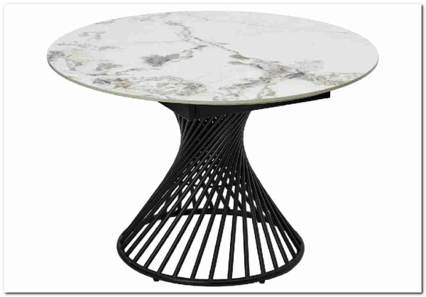 Стол BUENO 120 GLOSS GOLDEN JADE SOLID CERAMIC / BLACK, DISAUR заказать по цене 108 700 руб. в Саратове
