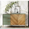 Тумба-комод Siena KOM2D3S дымчатый зеленый/дуб вотан BRW заказать по цене 35 040 руб. в Саратове