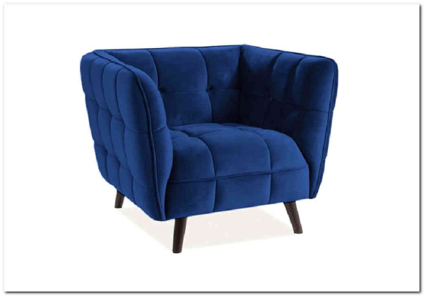 Кресло CASTELLO 1 Velvet Bluvel 86  Signal (темно-синий) заказать по цене 64 889 руб. в Саратове