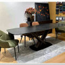 Стол BLANCO 160 MATT BLACK MARBLE SOLID CERAMIC / Орех, DISAUR заказать по цене 102 000 руб. в Саратове