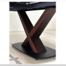 Стол BLANCO 160 MATT BLACK MARBLE SOLID CERAMIC / Орех, DISAUR заказать по цене 102 000 руб. в Саратове