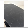 Стол BLANCO 160 MATT BLACK MARBLE SOLID CERAMIC / Орех, DISAUR заказать по цене 102 000 руб. в Саратове