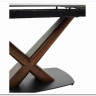 Стол BLANCO 160 MATT BLACK MARBLE SOLID CERAMIC / Орех, DISAUR заказать по цене 102 000 руб. в Саратове