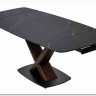 Стол BLANCO 160 MATT BLACK MARBLE SOLID CERAMIC / Орех, DISAUR заказать по цене 102 000 руб. в Саратове