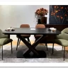 Стол BLANCO 160 MATT BLACK MARBLE SOLID CERAMIC / Орех, DISAUR заказать по цене 106 800 руб. в Саратове