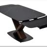 Стол BLANCO 160 MATT BLACK MARBLE SOLID CERAMIC / Орех, DISAUR заказать по цене 106 800 руб. в Саратове