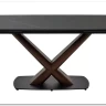 Стол BLANCO 160 MATT BLACK MARBLE SOLID CERAMIC / Орех, DISAUR заказать по цене 106 800 руб. в Саратове